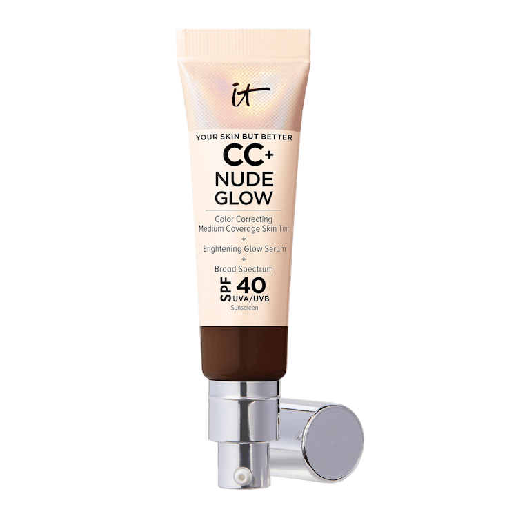 CC+ Nude Glow Lightweight Foundation + Glow Serum with SPF 40 in Deep Mocha