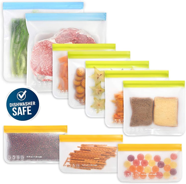 Roonoo Reusable Food Storage Bags (10-Pack)