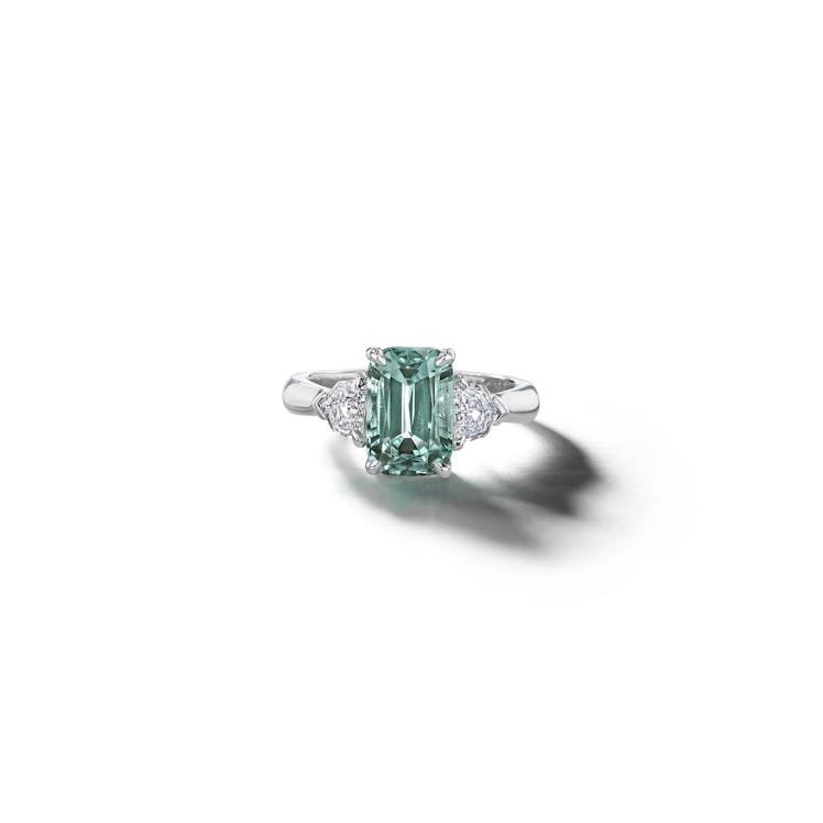 Mimi So Emerald Engagement Ring