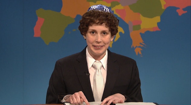 Vanessa Bayer as Jacob the Bar Mitzvah Boy, who has appeared on SNL multiple times to explain Jewish...