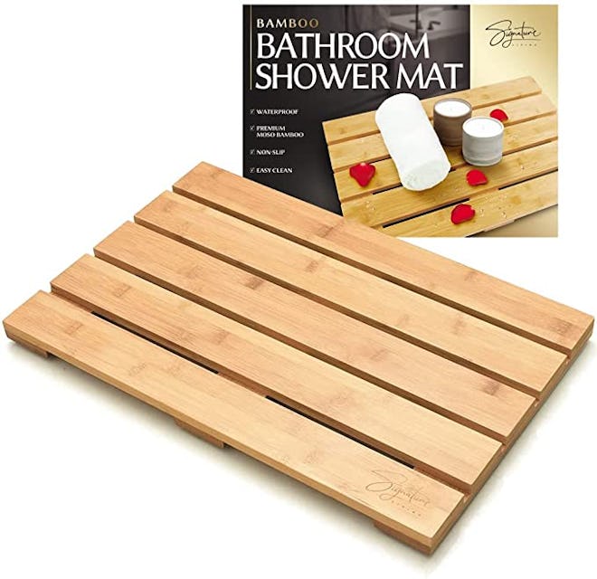 Signature Living Bamboo Bath Mat