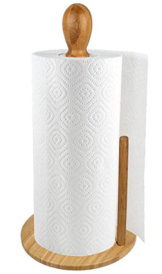  Greenco Wall Mount Paper Towel Holder, Made with Premium Bamboo  Wood, Fits of Paper Towels, Space Saver for Kitchens & Bathrooms, Paper  Towel Holder Wall Mount: Home & Kitchen