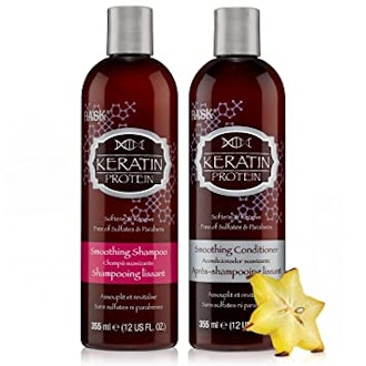 HASK Keratin Protein Smoothing Shampoo + Conditioner Set For All Hair Types