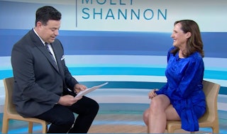 Carson Daly interviews Molly Shannon on The Today Show, where they discussed losing their parents yo...