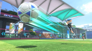 Soccer is one of three new games in Nintendo Switch Sports. The other two are volleyball and badmint...