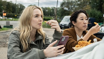 Jodie Comer as Villanelle and Sandra Oh as Eve Polastri in Killing Eve’s series finale
