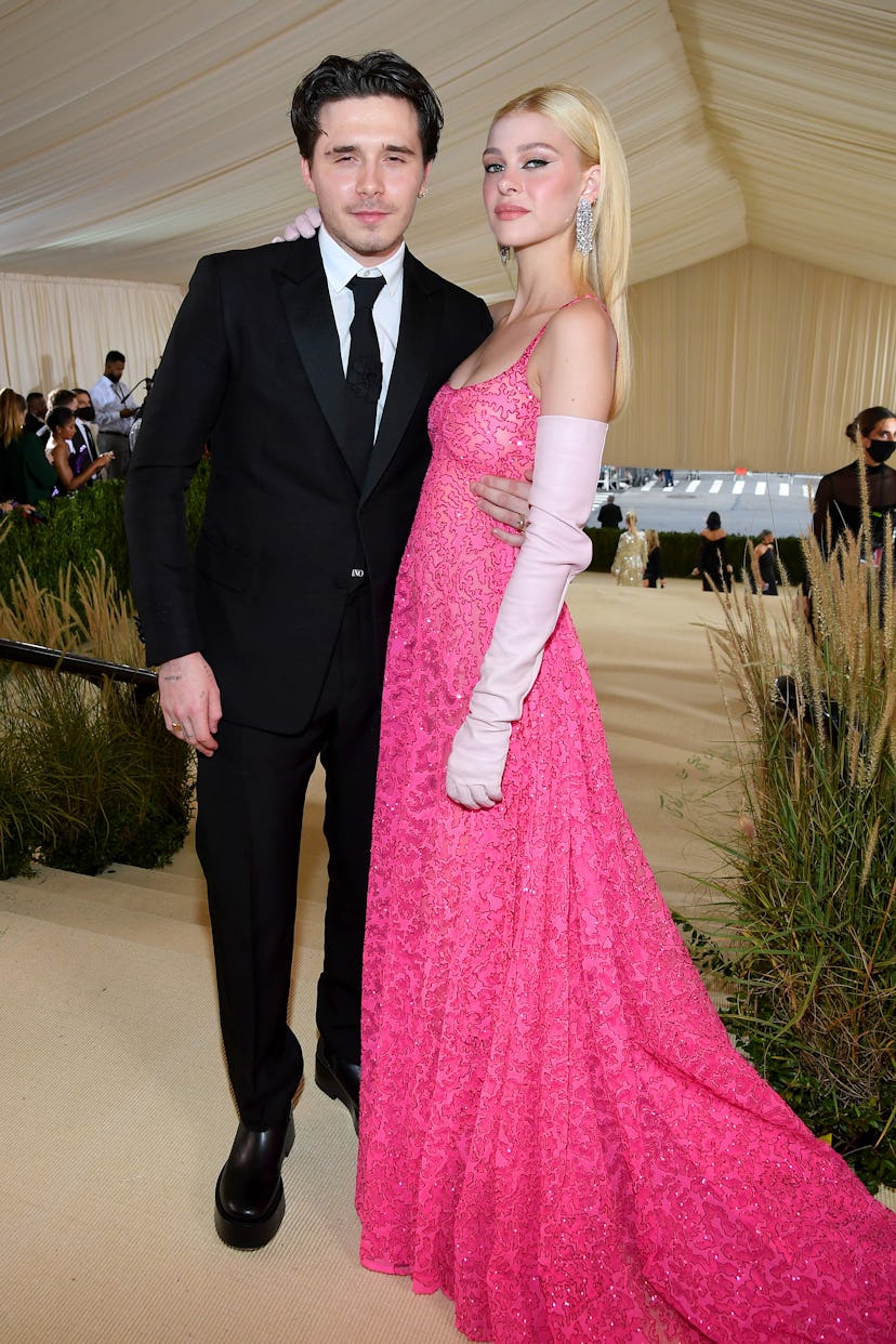 Brooklyn Beckham and Nicola Peltz at the 2021 Met Gala