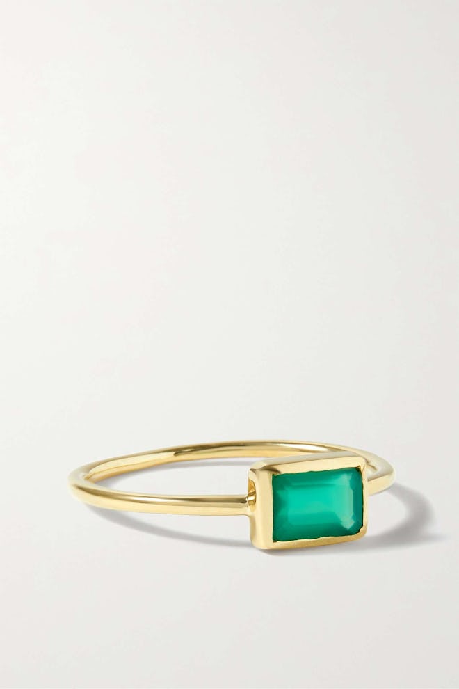 Loren Stewart 14-Karat Gold Quartz Ring