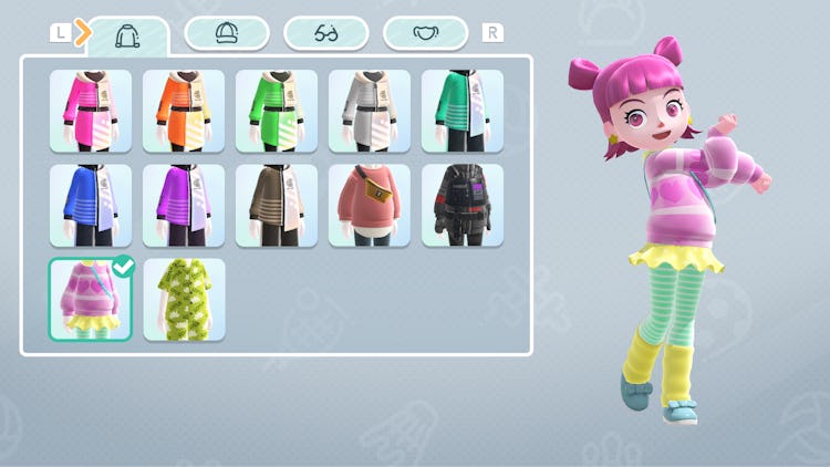 Nintendo Switch Sports: You can customize your in-game avatar with a ridiculous amount of items.