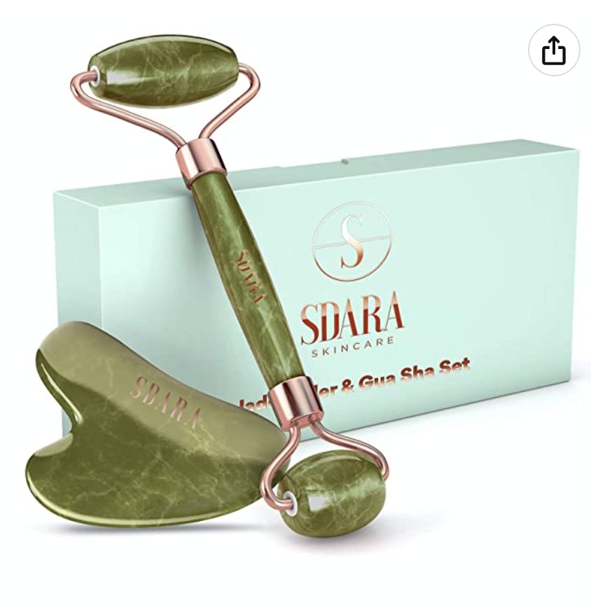 Sdara Skincare Jade Roller &amp; Gua Sha Set