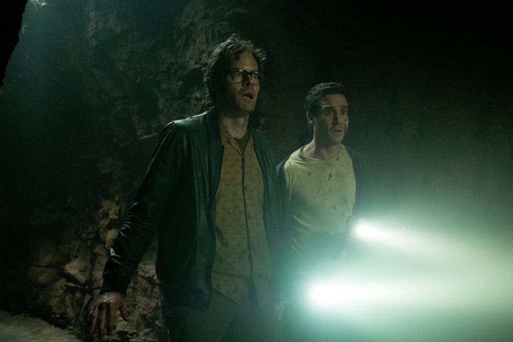 Richie Tozier (Bill Hader) and Eddie Kaspbrak (James Ransone) in It: Chapter Two.