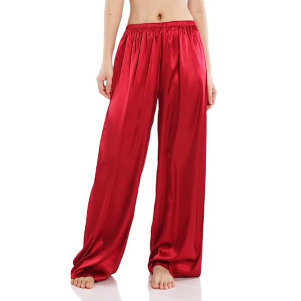 Wantschun Satin Wide Leg Pajama Pants