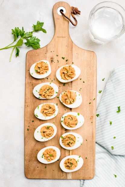 This deviled egg recipe features barbecue seasoning.