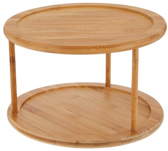 Lipper International 8302 Bamboo Wood 2-Tier 10" Kitchen Turntable