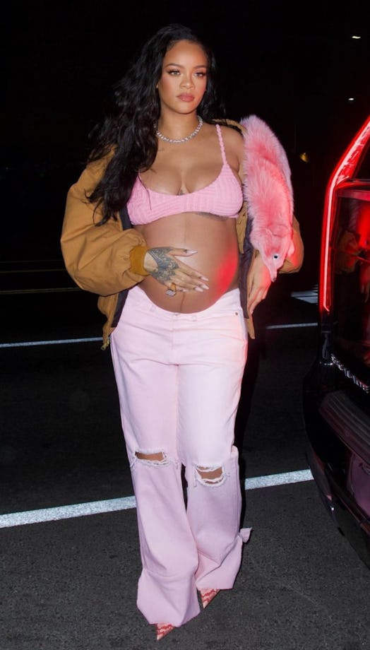 Rihanna all pink outfit