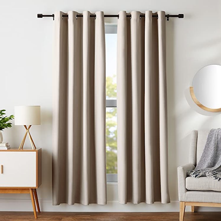 Amazon Basics Room Darkening Blackout Window Curtains