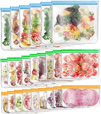 FORID Reusable Food Storage Bags (24-Pack)