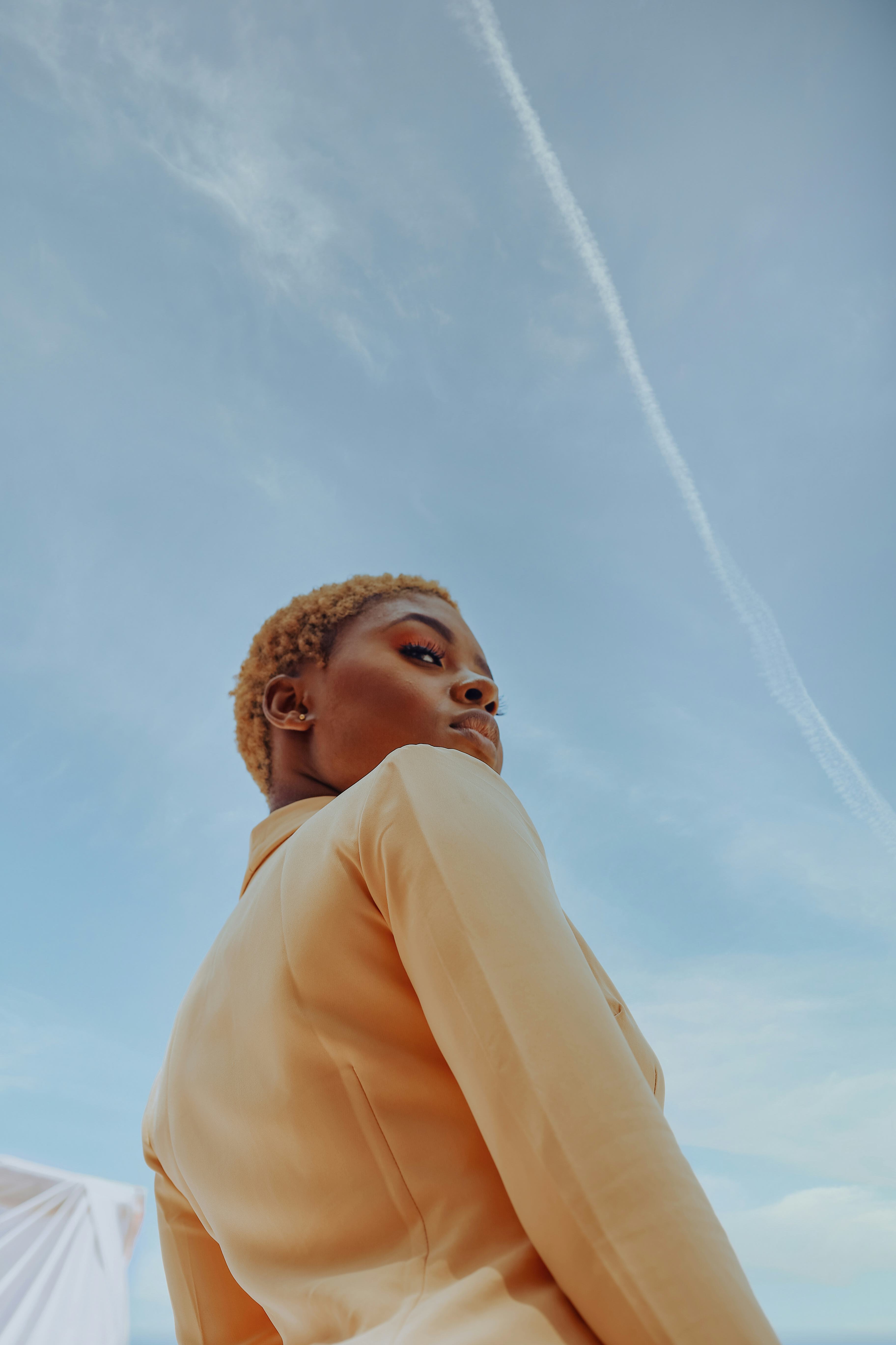 Young woman on the verge of crying on Easter 2022.