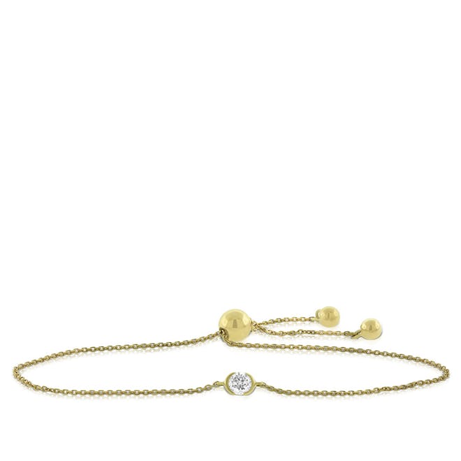 Ikuma Canadian Diamond Bolo Bracelet In 14K Yellow Gold