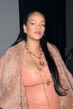 Rihanna Pink Nude Pregnancy Look