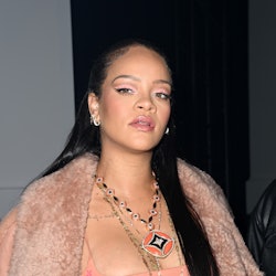Rihanna Pink Nude Pregnancy Look