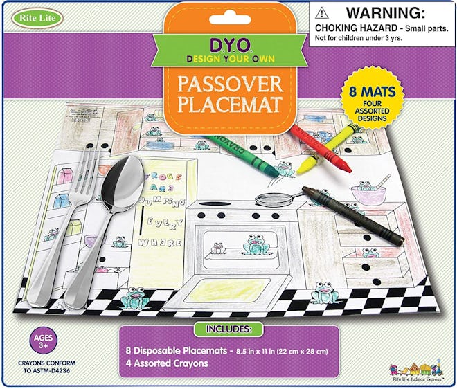 Rite Lite Passover Color Your Own Placemat