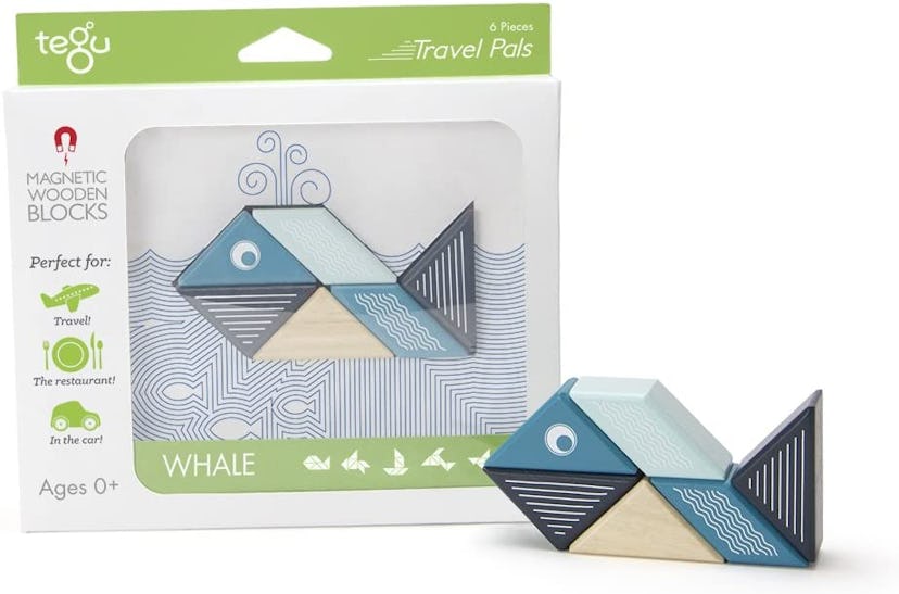 Tegu Travel Pal Magnetic Wooden Block Set