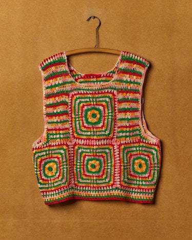 crochet outfits multicolor tank top