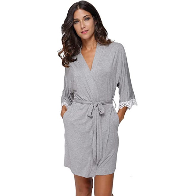 The Bund Short Modal Cotton Bathrobe