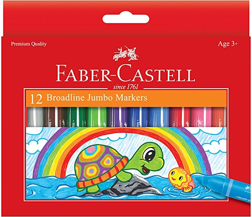 Faber-Castell Jumbo Broad Line Markers (12-Count)