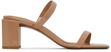Beige Tanya Heeled Sandals By Far minimalist summer
