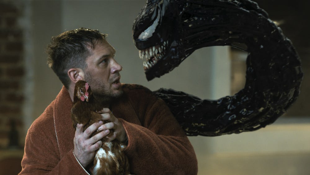 Tom Hardy plays Eddie Brock in Venom: Let There Be Carnage.