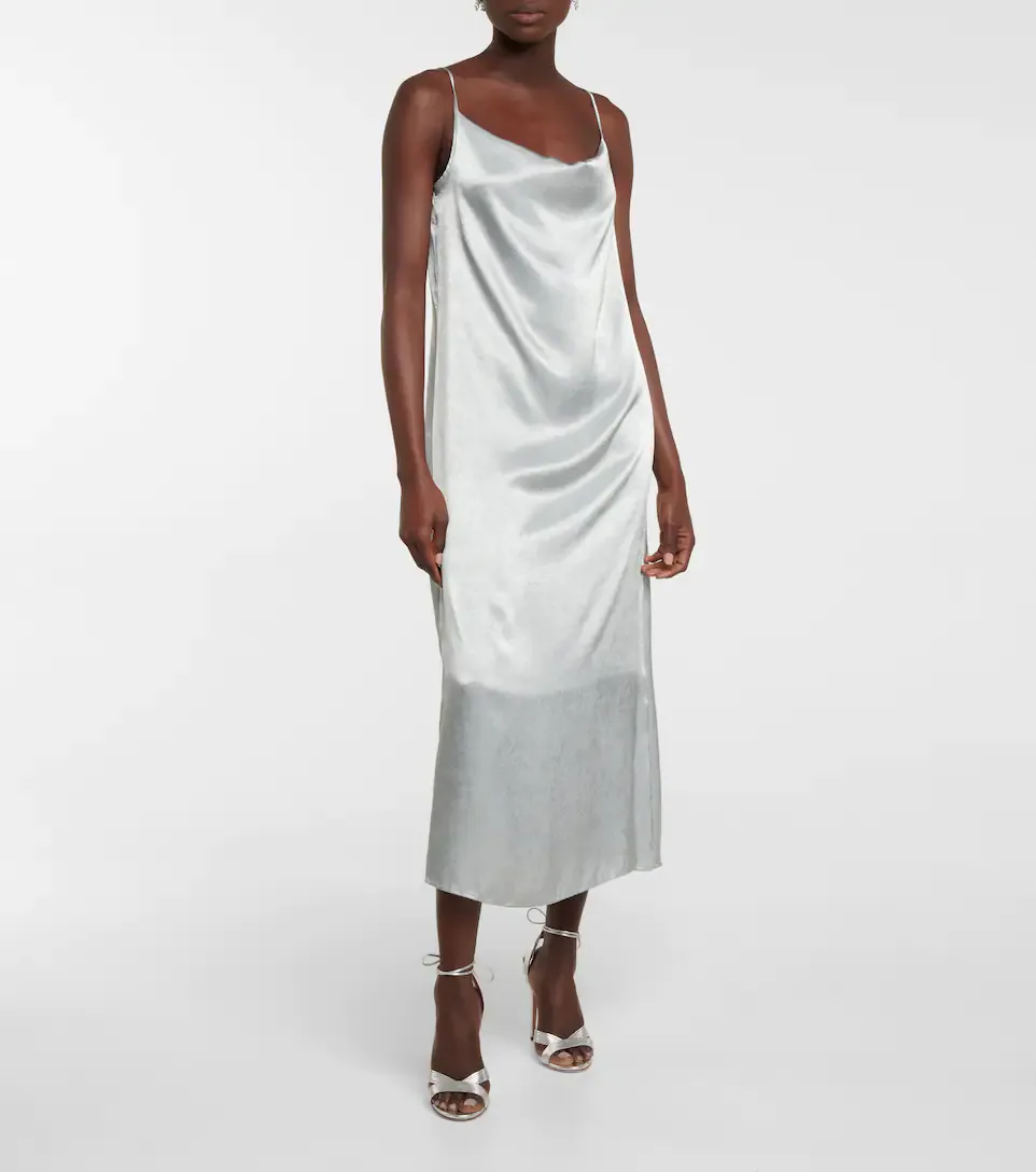 victoria beckham silver slip dress Victoria Beckham's bridal white slip dress nails a 2025 wedding dress trend  you can shop on the high street
