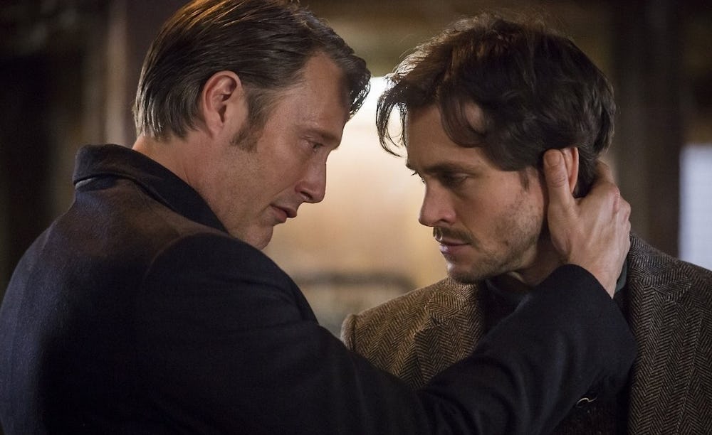 Hannibal Lecter (Mads Mikkelsen) and Will Graham (Hugh Dancy)