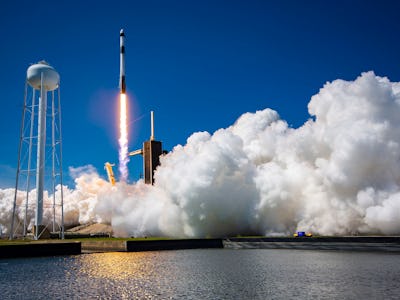 A SpaceX Falcon 9 launched the Axiom-1 mission to the ISS on April 8 from Florida.