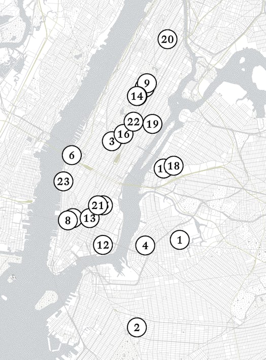 A map of New York Art Week