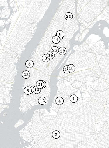 A map of New York Art Week