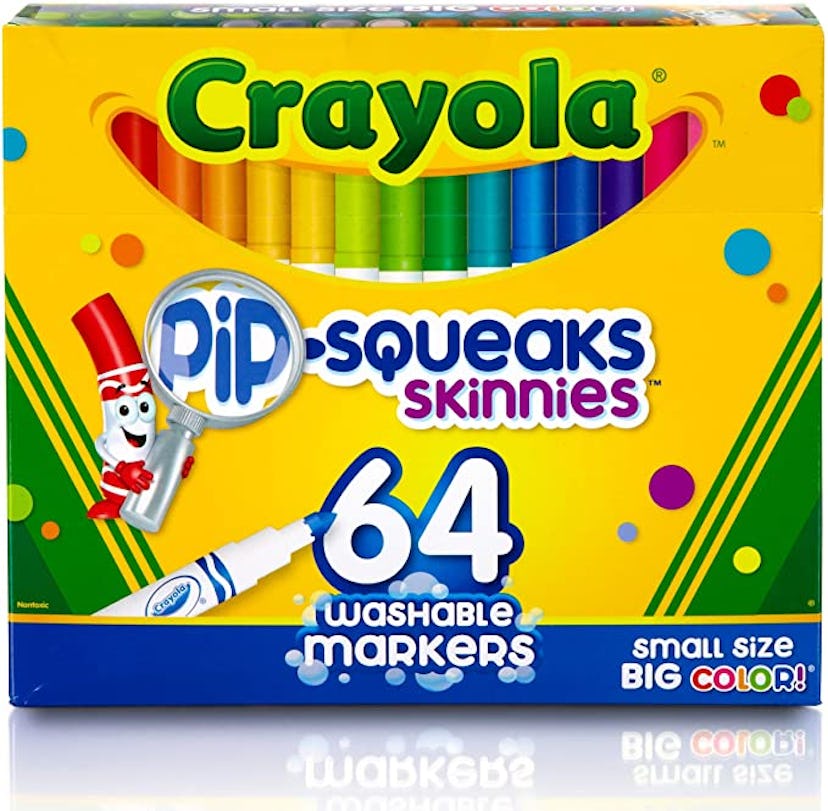 Crayola Pip-Squeaks Skinnies Washable Markers (64-Count)