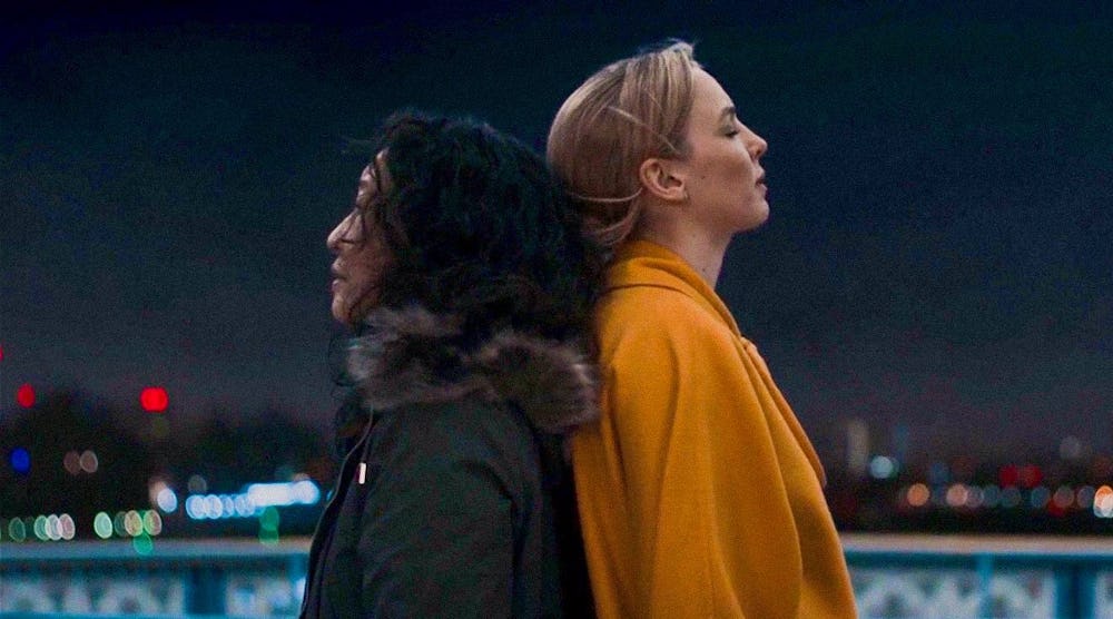 Sandra Oh and Jodie Comer in Killing Eve.