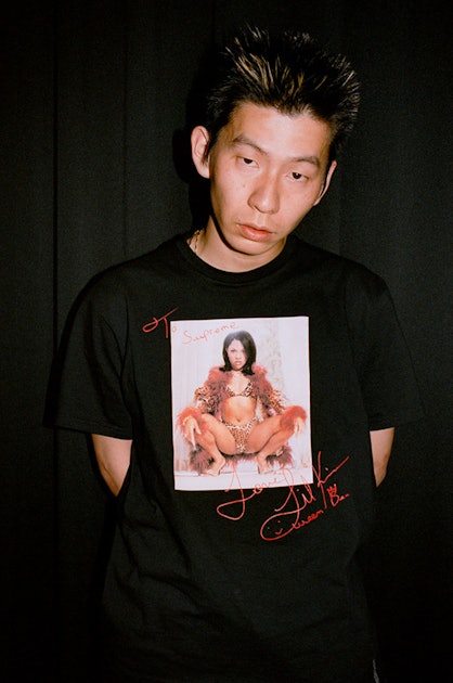 Supreme's spring T-shirt drop features a bloody Box Logo and Lil Kim