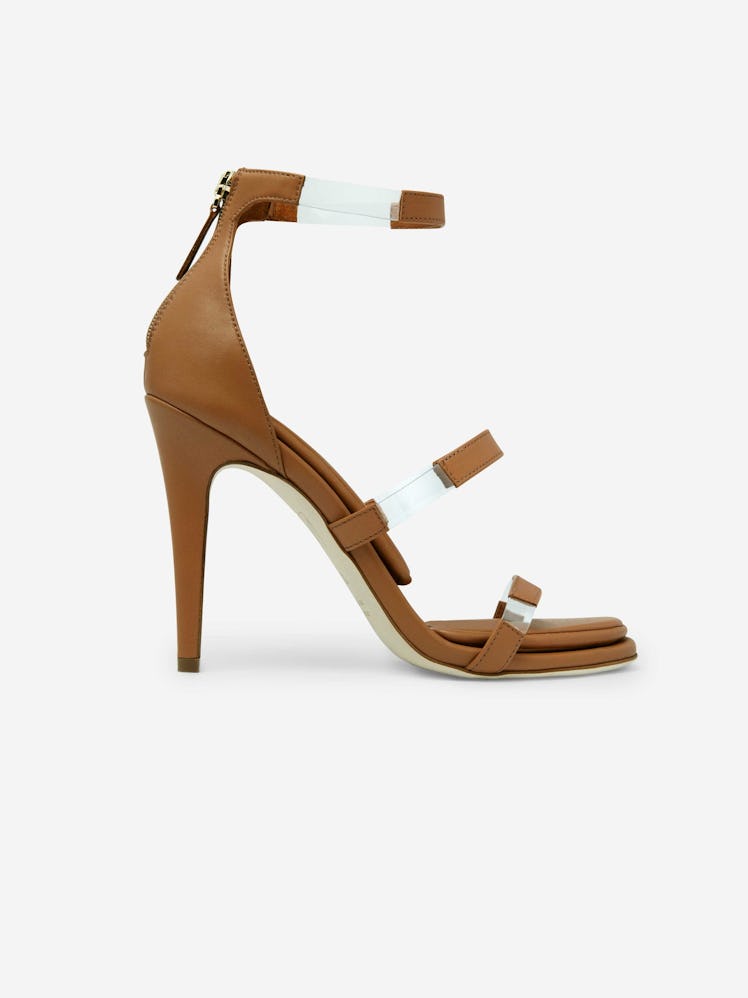 Tamara Mellon Frontline 105 Minimalist sandal for summer.