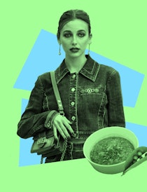 Emma Chamberlain and her pea soup recipe