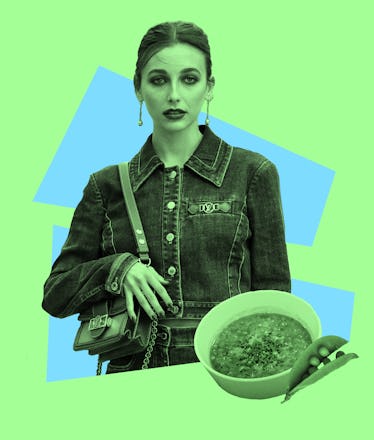 Emma Chamberlain and her pea soup recipe