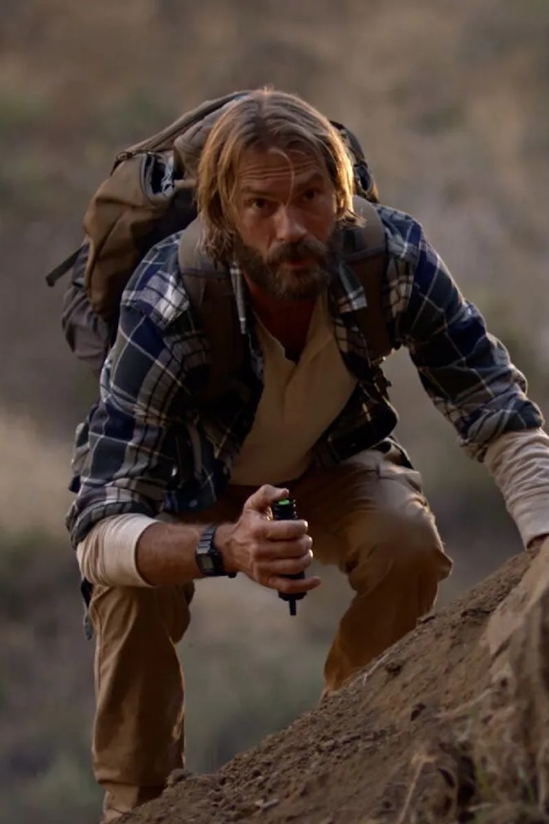 Andrew Wilson in Time Trap climbing a hill