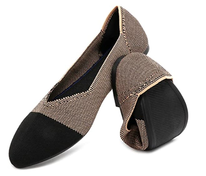 HEAWISH Pointed Mesh Ballet Flats