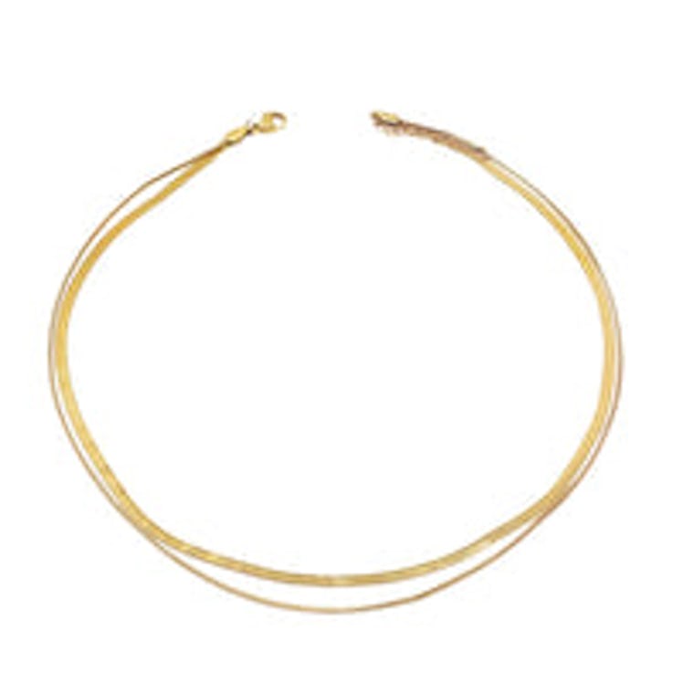 ARSN The Label gold necklaces to wear with platform sandals.