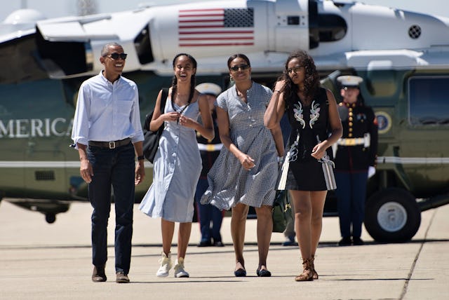 The Obama family isn't exactly the average American family -- but Barack's experience dropping his g...
