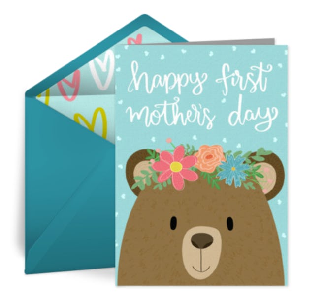 This Mother's Day Ecard is a cute choice for a mom's first Mother's Day.