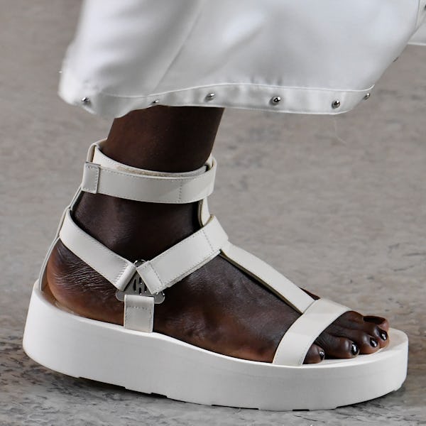 Platform sandals at Hermès' Spring/Summer 2022