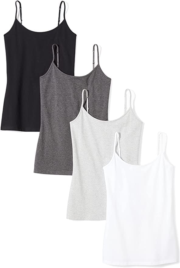 Amazon Essentials Slim-Fit Camisole (4-Pack)